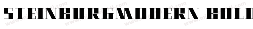 SteinburgModern Bold字体转换